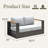  Outdoor Oversized Aluminum 2-Seater Sofa With 6-Inch Cushion-113960393