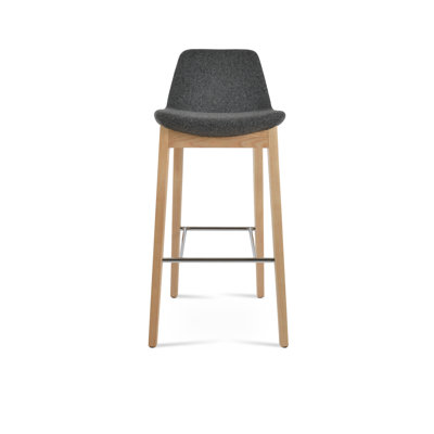 Tabouret de bar et de comptoir en bois de frêne naturel Pera