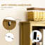 Bibliothèque avec armoire et tablettes ouvertes