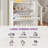Levasy 28 Pair Shoe Storage Cabinet with 2-Storage Shelve