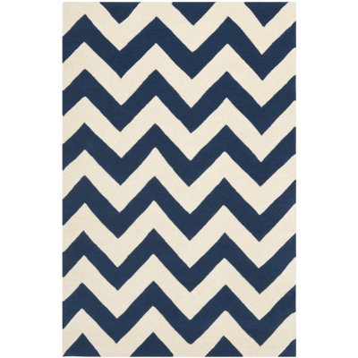 Terence Chevron Wool Hand Woven Area Rug
