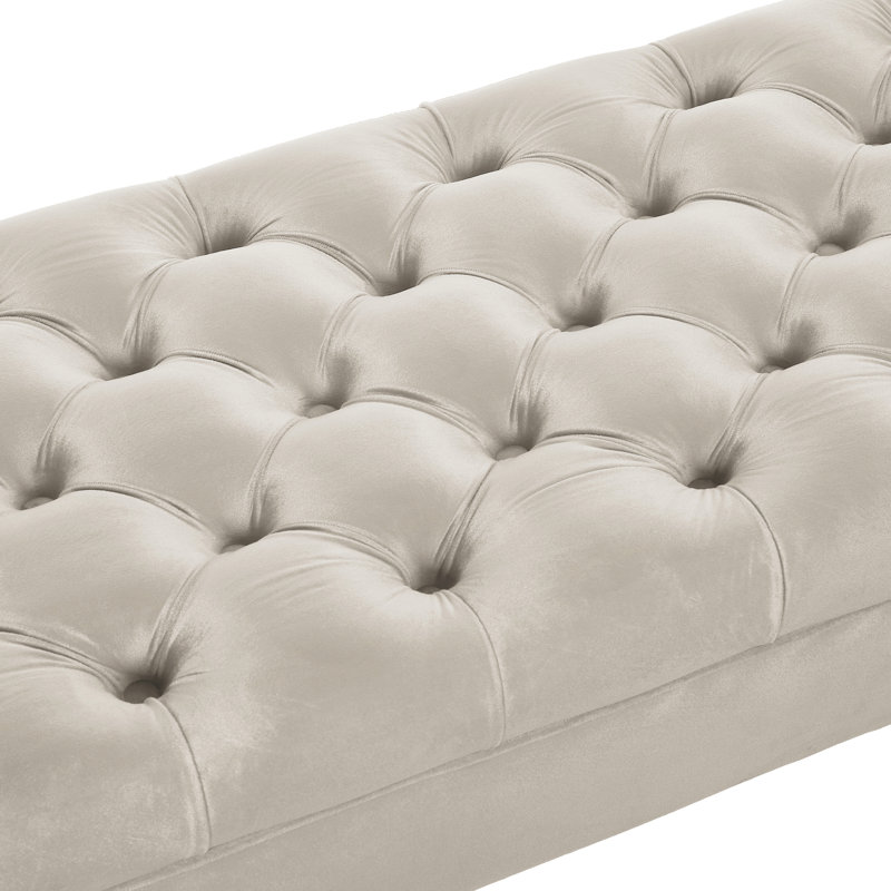 Banc rembourré 51,48 po, Champagne
