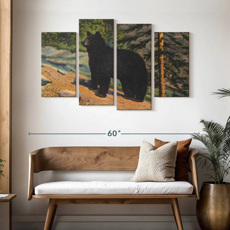 Brampt Black Bear, 32" H x 52" W