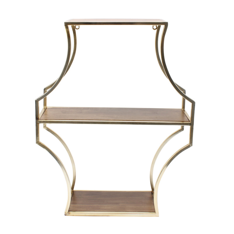 3 Piece Solid Wood Accent Shelf