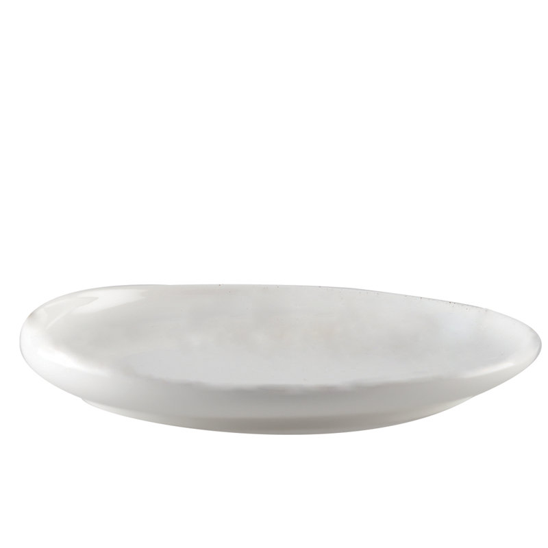 White Ceramic Dinner Plate