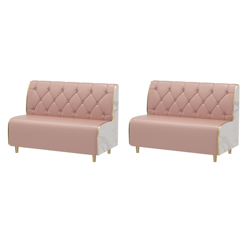 Banc rembourré en similicuir Burger Shop