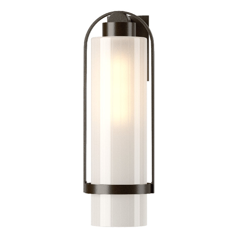 Alcove Aluminum Wall Light, 23.2" H x 7.8" W x 8.3" D, Coastal Oil Rubbed Bronze, Frosted Glass