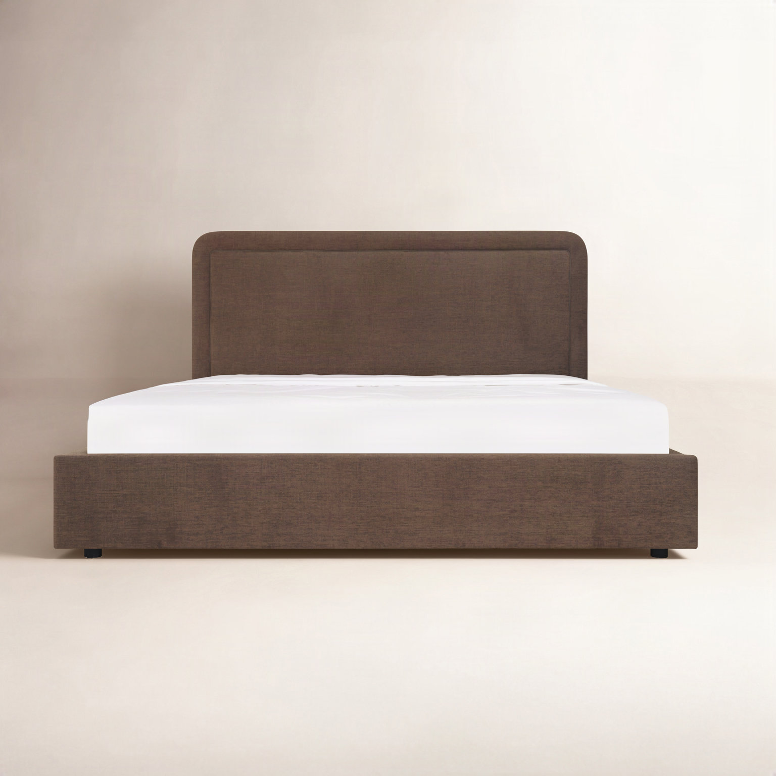 Lift-Up Storage Platform Bed, Brown, King