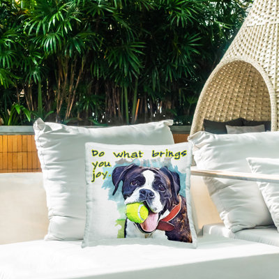 Coussin d'extérieur Do Do Bring You Joy par Kim Curationa