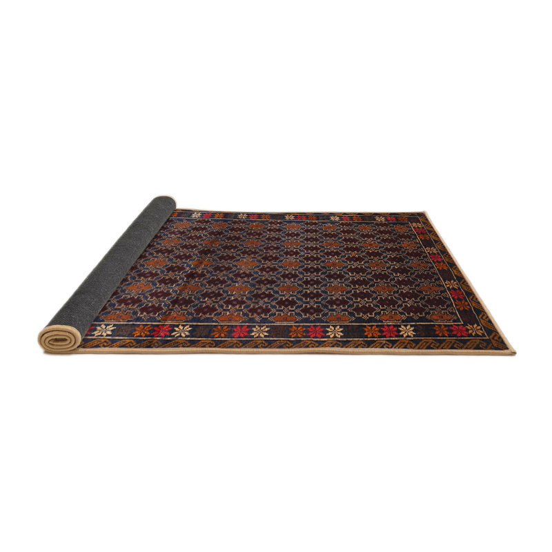 Tapis brun Southwestern, Rond 8 pi