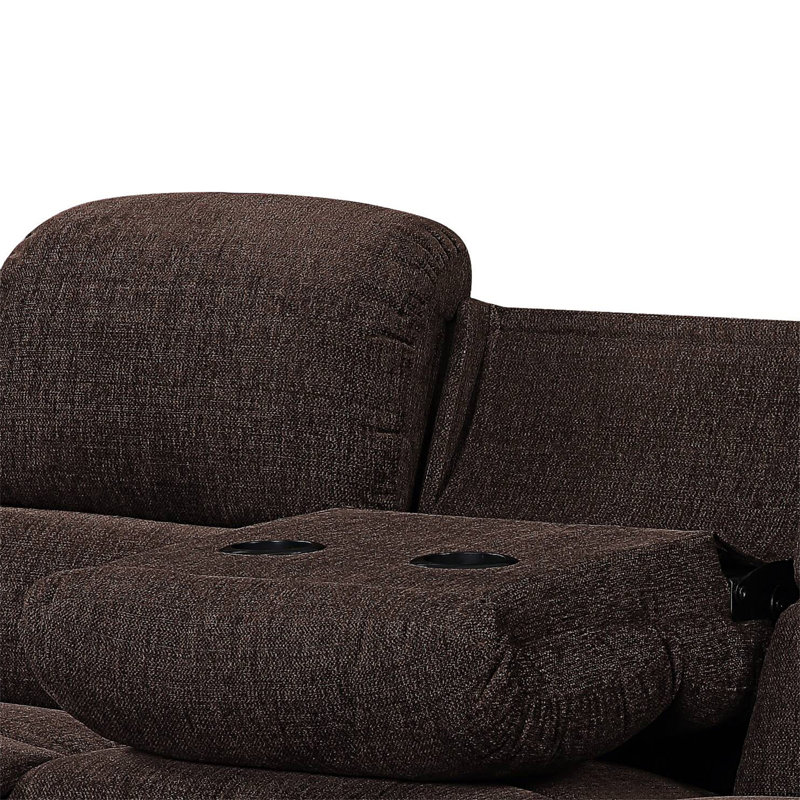 Madden Brown Chenille Motion Sofa