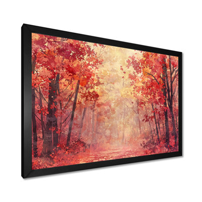 «Autumn’S Serenade Of Forest», art mural paysage d'automne