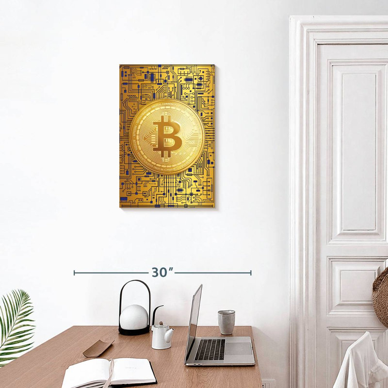 Kerner Bitcoin Logo XII, 24" H x 16" W