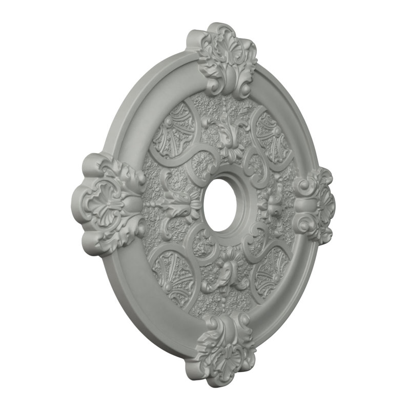 Médaillon de plafond Endurathane Mia, DE 20 1/8 po x P 1 1/4 po, apprêté en usine