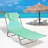 Outdoor Rust-Resistant Metal Chaise Lounge
