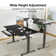 Wasat Height Adjustable Wood Standing Desk with Keyboard Tray