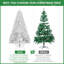 Arbre de Noël articulé blanc en PVC avec fil mémoire pour décoration intérieure (ornements non inclus)-115464317