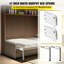 Ensemble de quincaillerie de support pour grand lit simple Murphy (horizontal), blanc