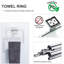 Ensemble d'accessoires de salle de bain 5 pièces, accessoires de salle de bain, fixation murale, acier inoxydable-122644133