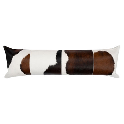 Leather/Suede Reversible Throw Pillow