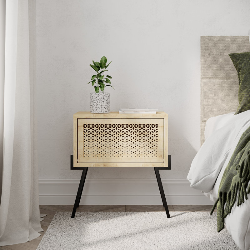 Cureton Dabbs Nightstand, Oak