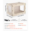 Cage à hamster en bois 23,8 po x 15,9 po x 15,9 po à 270 ° C