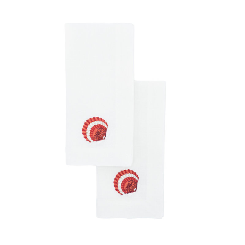 Linen Embroidered Square Napkin