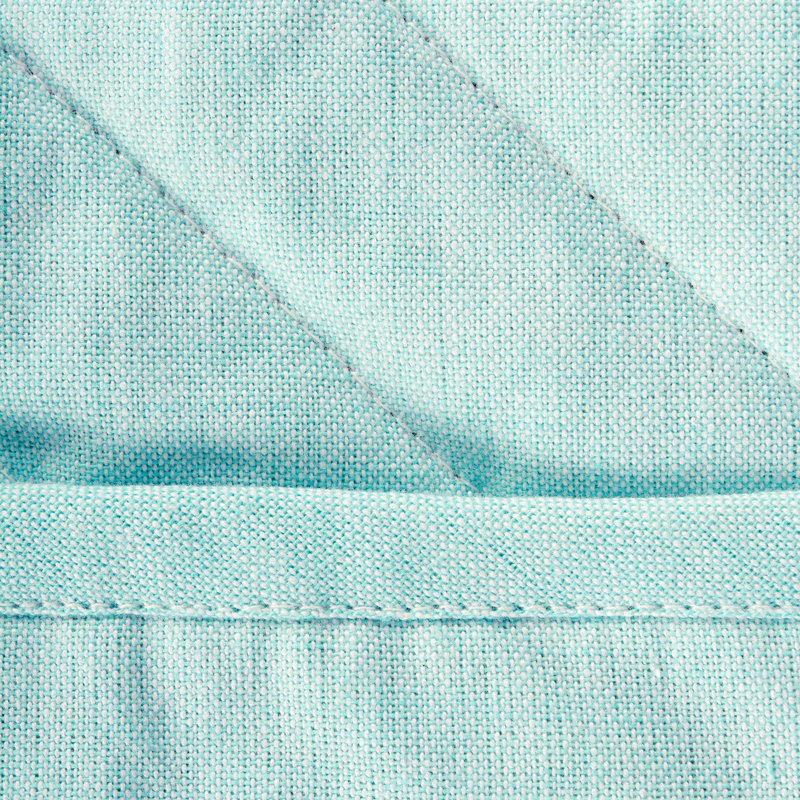Poignée en chambray Kristina, Aigue-marine