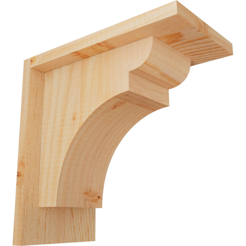 Yorkshire Yorktown avec plaque arrière, H 10 po x l 5,5 po x P 10 po, Sapin de Douglas, Lisse