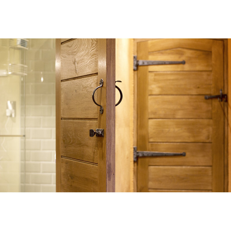 Fishtail Cranked Door Bolt, Beeswax