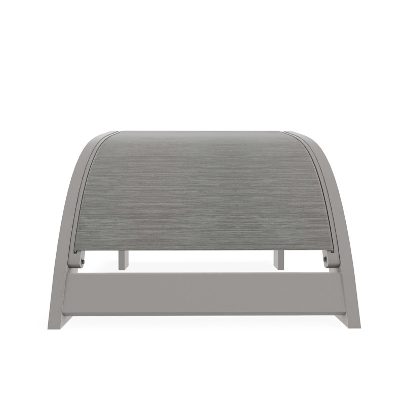 Repose-pieds Adirondack en polymère de qualité marine, Gris chaleureux, Sicile