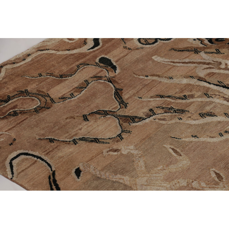 Modern Classics Handmade Silk and Wool Area Rug
