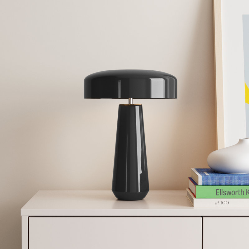 Hardacre Ceramic Table Lamp, Gloss Black