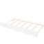 Twin Size Daybed With Trundle, Robust Wood Construction For Added Sleeping Area Trundle In White, Solid Multi-functional Space-639590526
