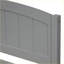Lit plateforme simple en pin massif avec lit gigogne gris - aucun sommier nécessaire pour les chambres d'amis-1038129183