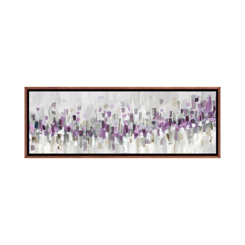 Bleu Staccato - mauve 6 pièces, H 24 po x l 72 po, Cadre flottant classique en bois