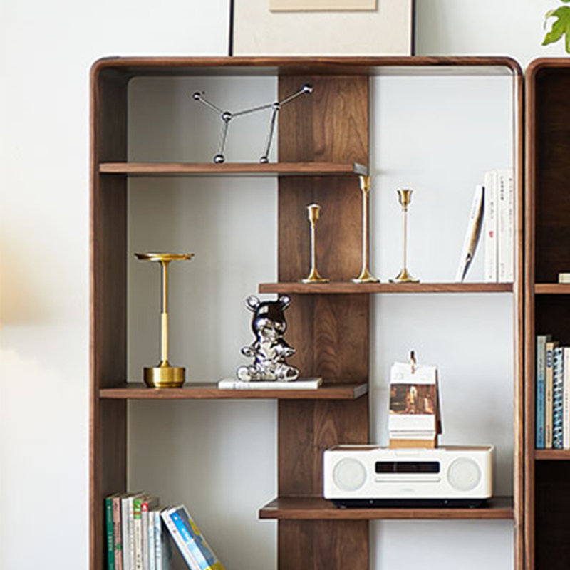 American style solid wood practical bookcase
