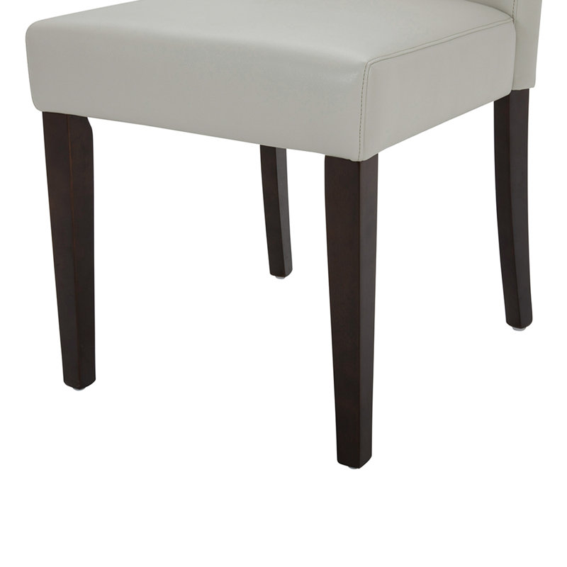 Chaise rembourrée Shurman, Gris clair