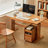 Cerise Rectangular Solid Wood  desk-1184768991