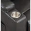 Fauteuil inclinable en cuir gris acier avec relevage et massage