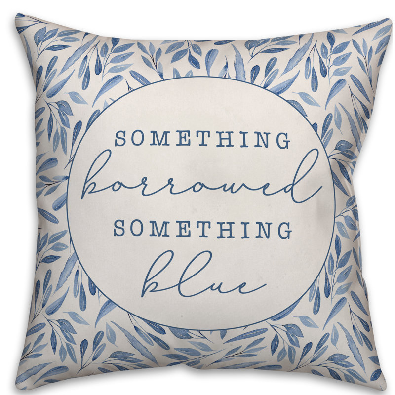 Something Borrowed Floral Throw Pillow, Polyester/Polyfill, 16" x 16"
