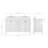Cambridge 60.25'' Double Bathroom Vanity with Carrara Quartz Top-1431290258-1463372125