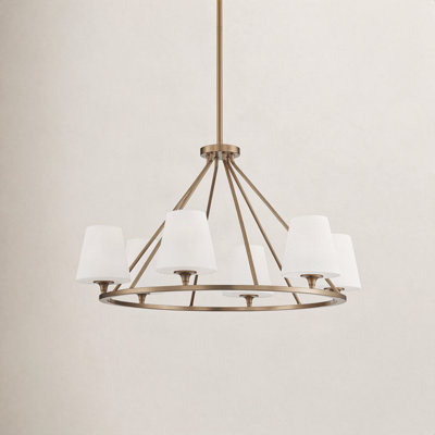 Lane 6 - Light Dimmable Wagon Wheel Chandelier