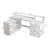 Ravleen 66'' W L-Shaped Computer Desk with Cube Shelves and Cabinet-1439303623