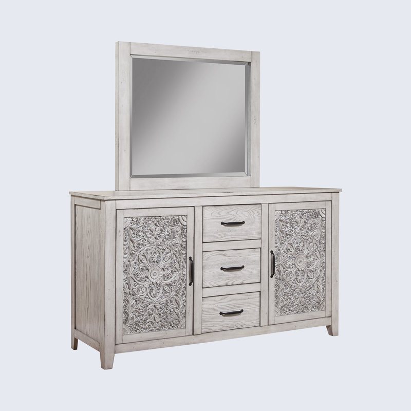 Commode combinée 3 tiroirs Hamar