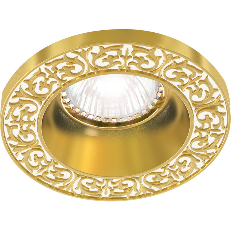 Fluellen 7.5cm Decorative Recessed Trim, Gold/White