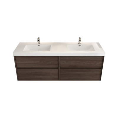 Ensemble de meuble-lavabo double 70 po