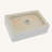 19.63"X13.69" White Ceramic Rectangular Vessel Bathroom Sink