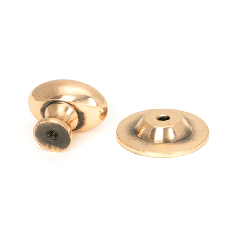 33mm Oval Knob, Polished Bronze