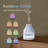 Elegant Glass Reservoir Essential Oil Diffuser 200ML, One Button Control Glass Diffuser With Rainbow Colours For Home Office Bedroom Gift